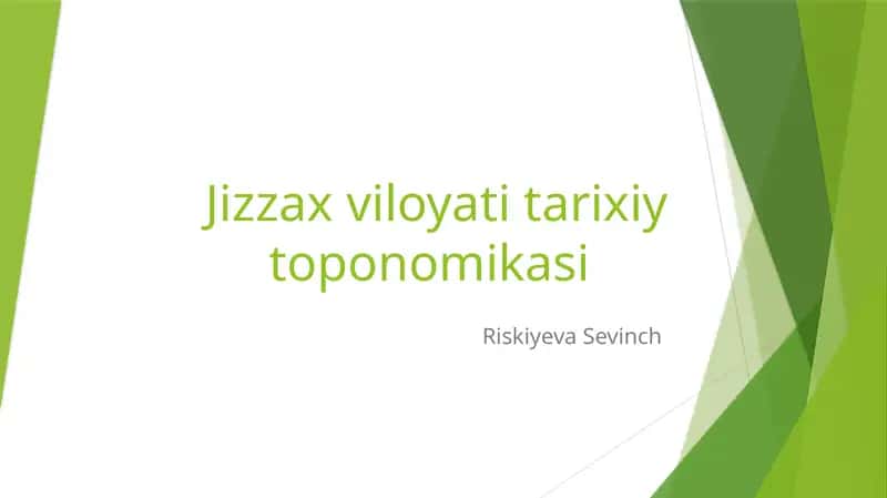 O'zbekiston toponomikasi 1