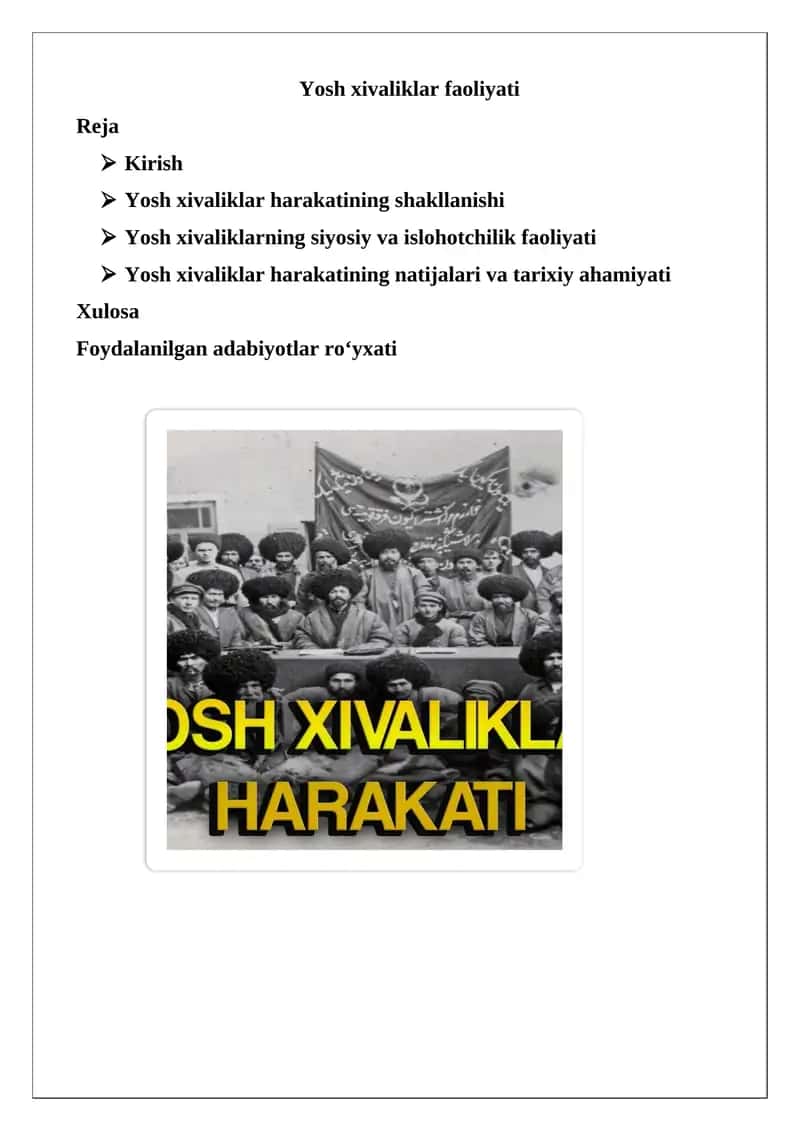 Yosh xivaliklar faoliyati 1