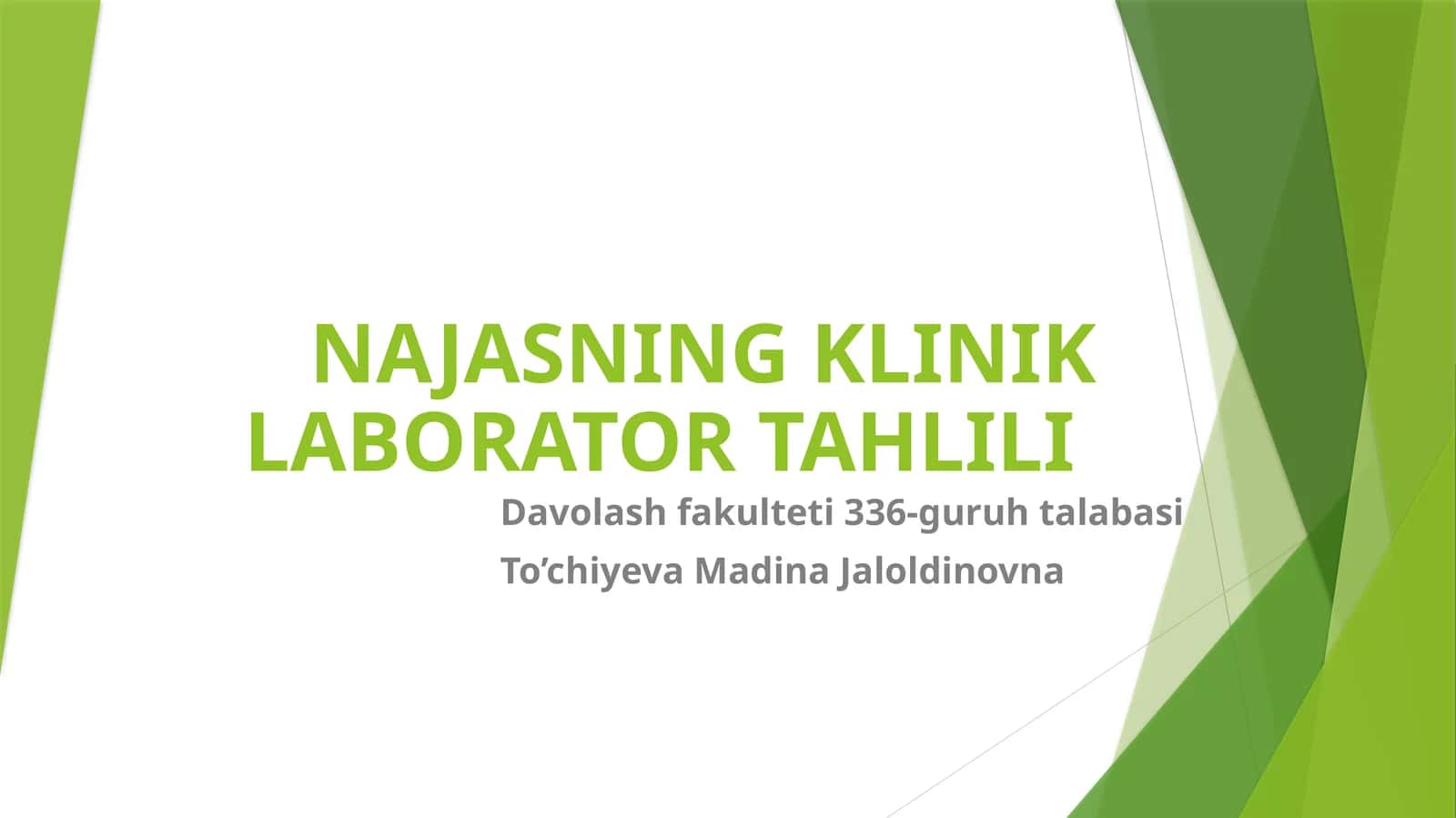 NAJASNING KLINIK LABORATOR TAHLILI 1