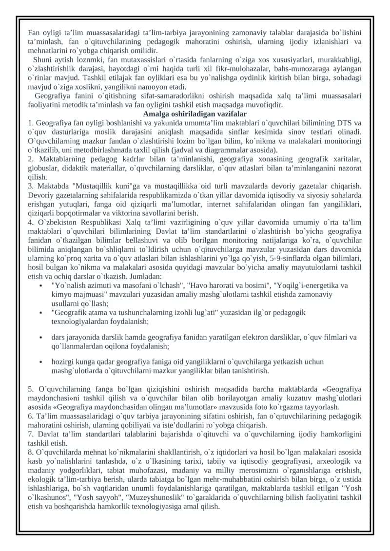 Geografiya fan oyligi 1
