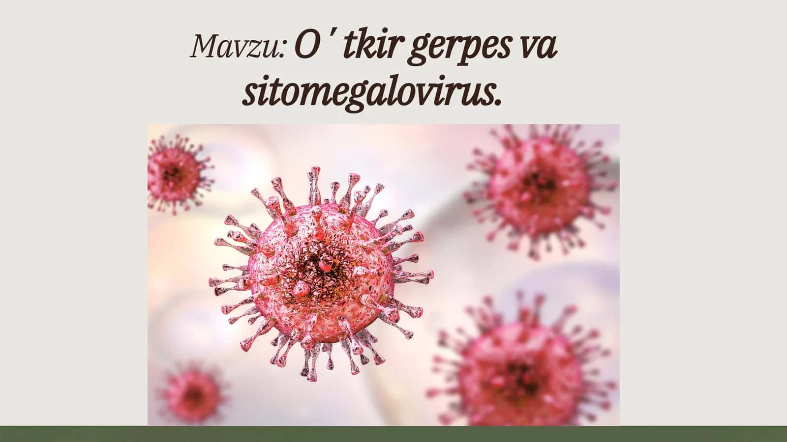 Oʼtkir gerpes va sitomegalovirus 1