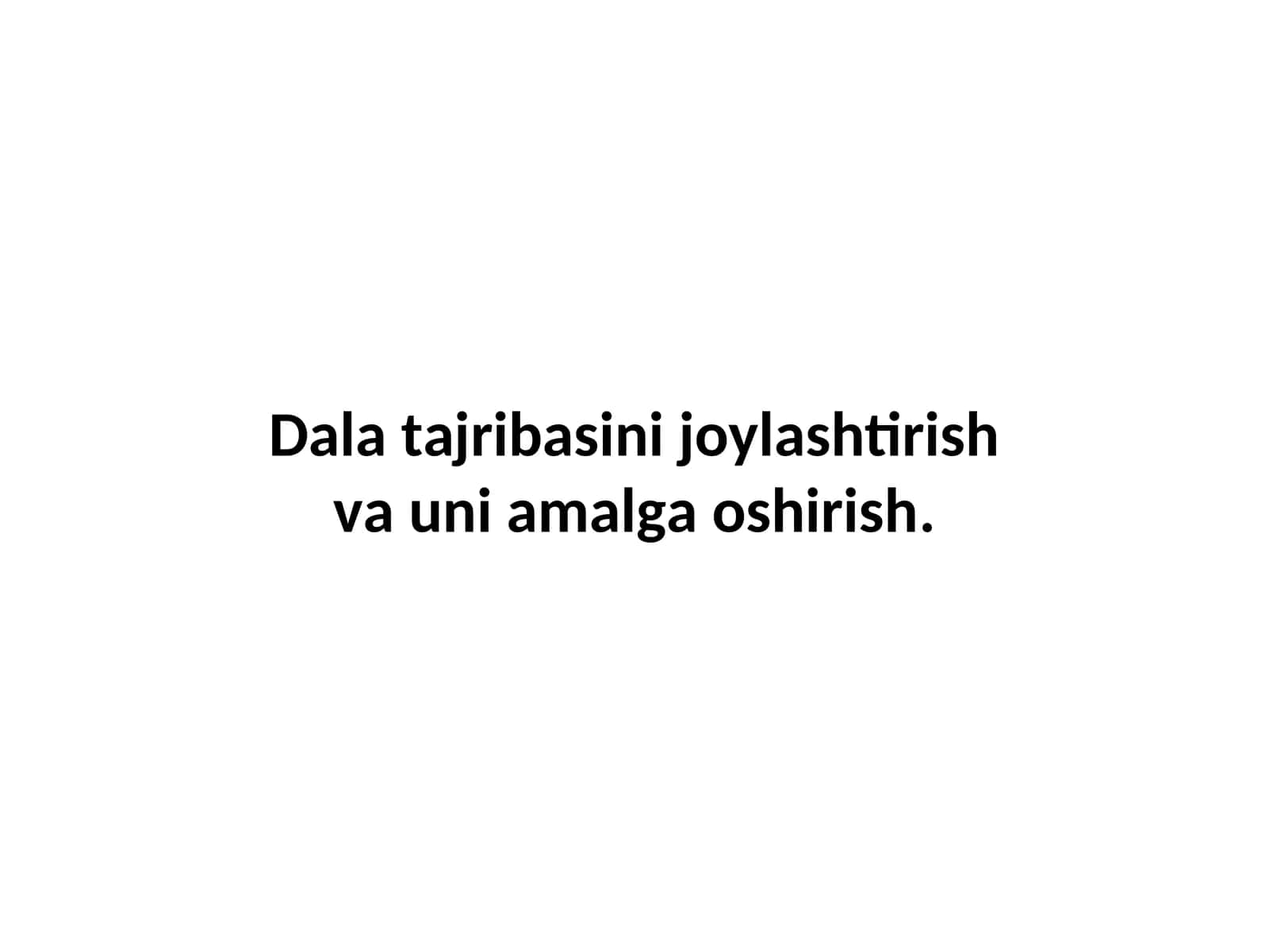Dalaga tajriba qo‘yish texnikasi 1