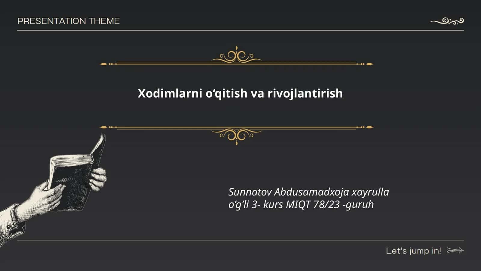 Xodimlarni o‘qitish va rivojlantirish 1