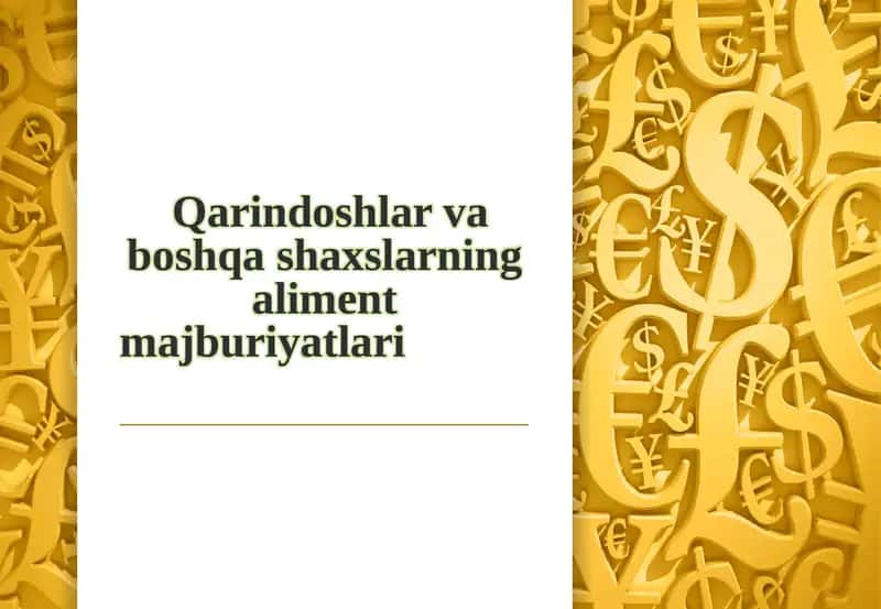 Aliment majburiyatlari 1