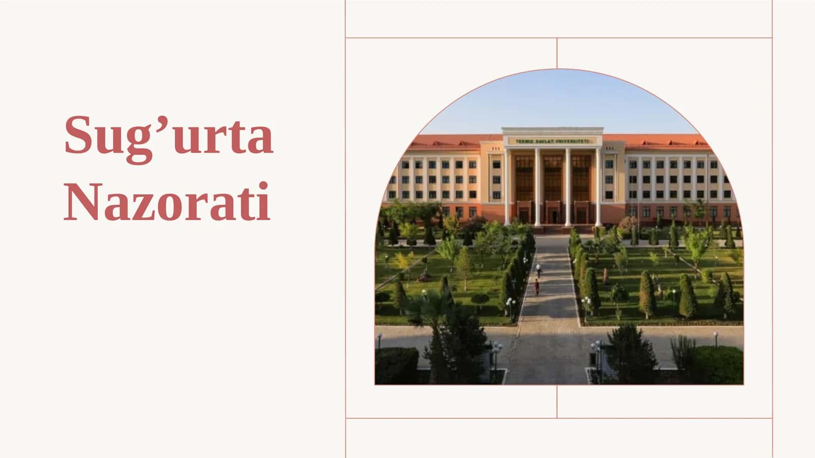 Sug’urta Nazorati 1