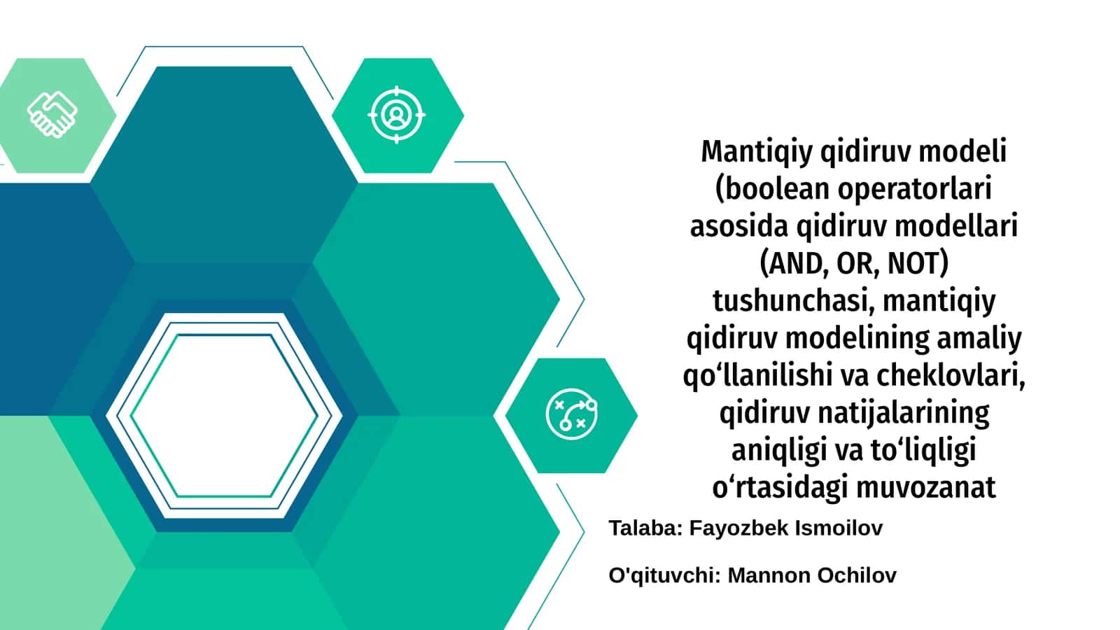 Mantiqiy qidiruv modeli 1