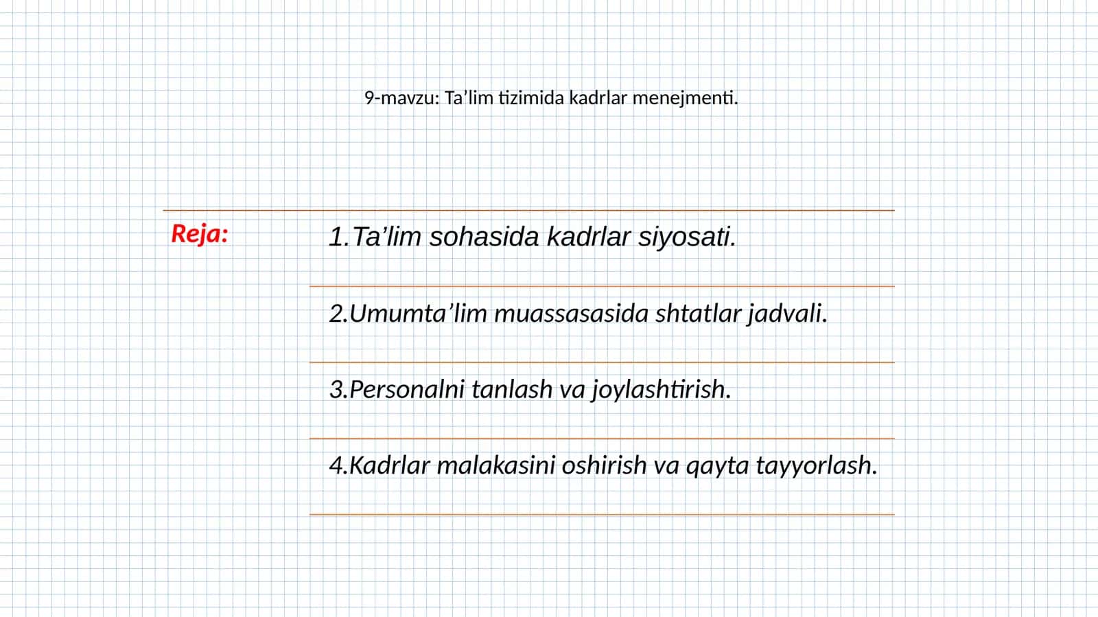 Ta’lim tizimida kadrlar menejmenti 1