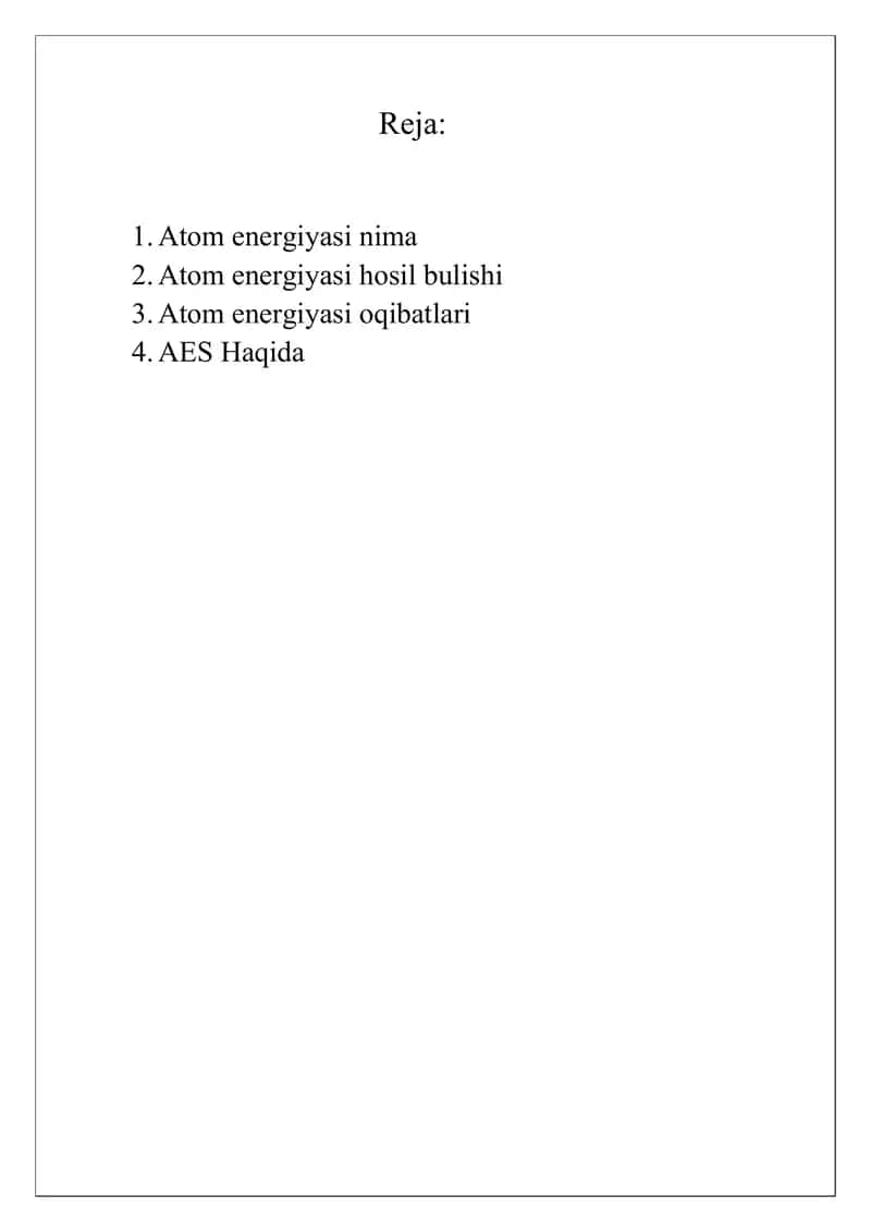 Atom energiyasi 1