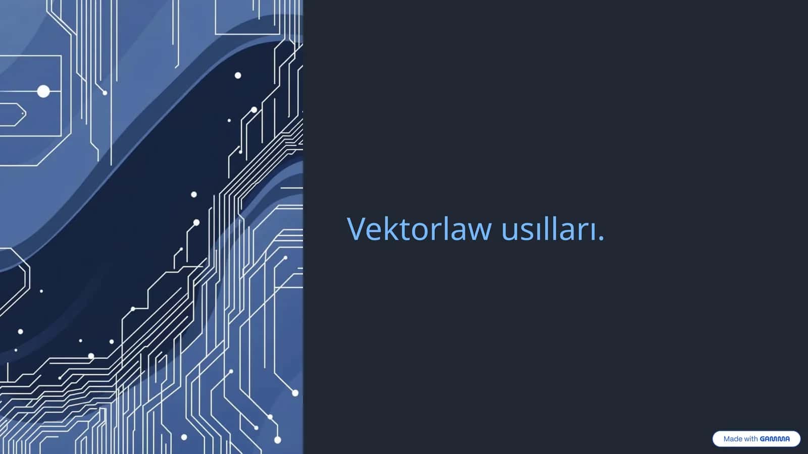 Vektorlaw usılları 1