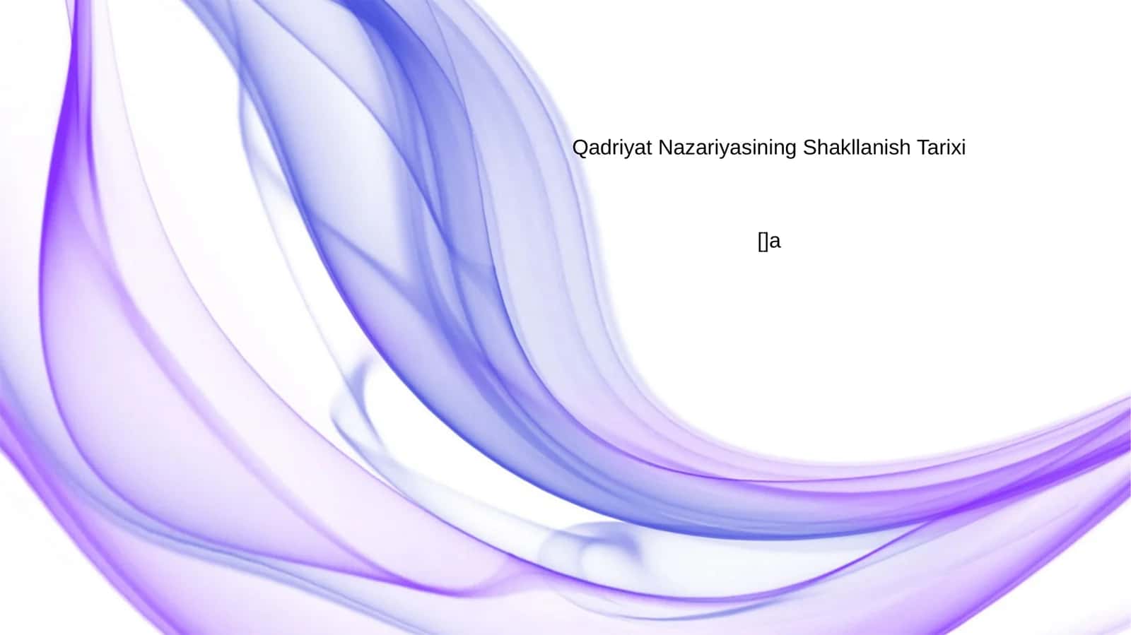 Qadriyat Nazariyasining Shakllanish Tarixi 1