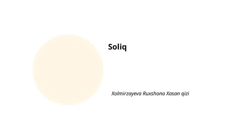 Soliq qonunchiligi va soliq siyosati 1