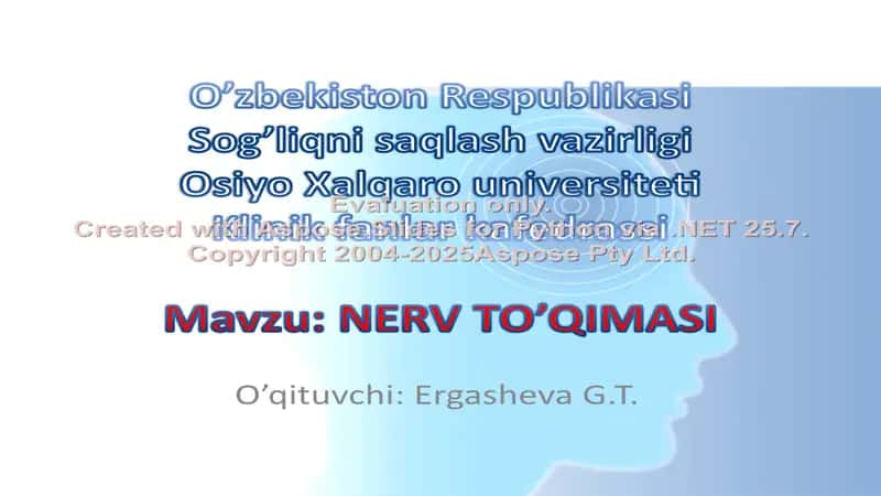 NERV TO’QIMASI 1