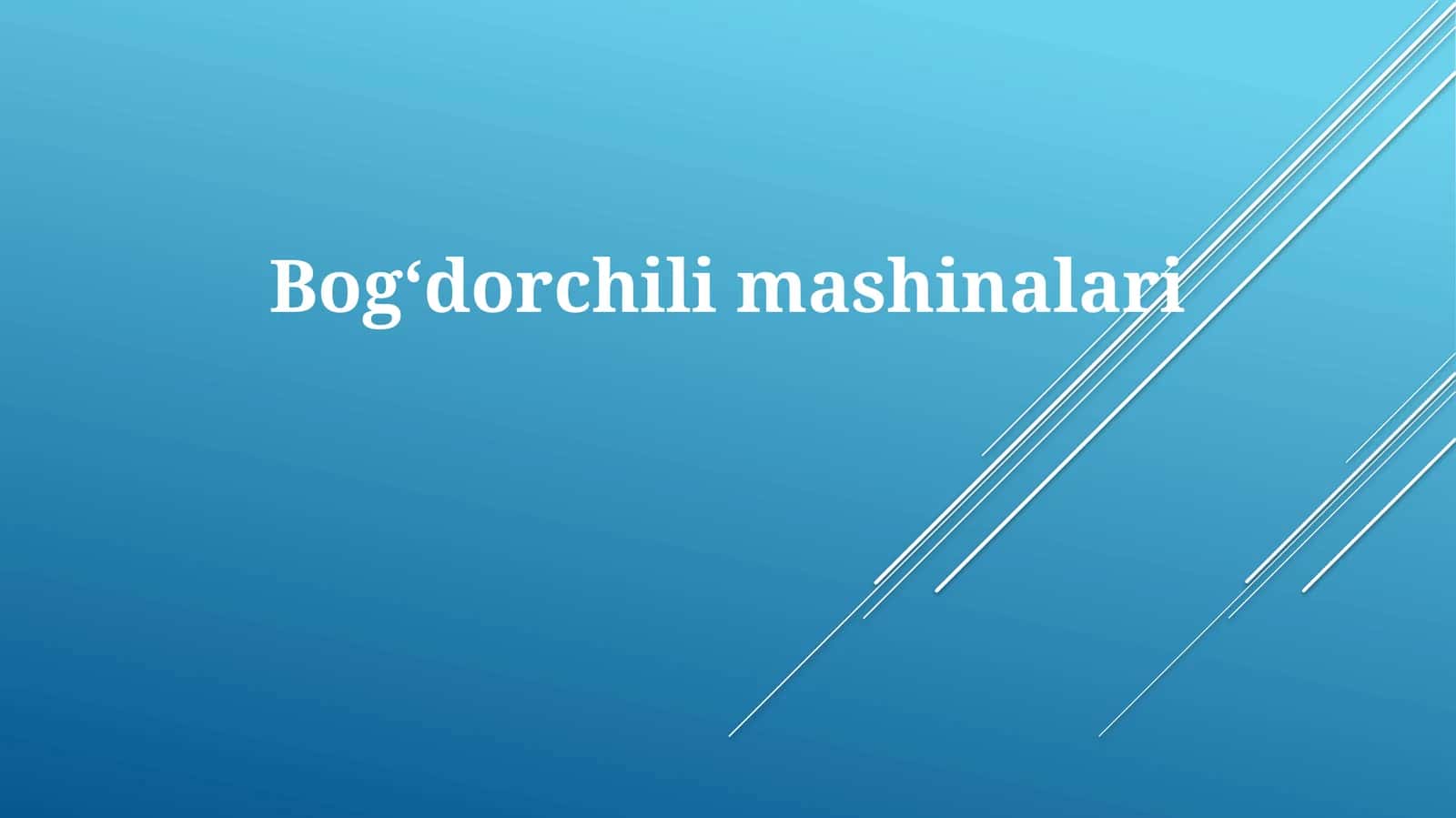 Paxta Yigim-Terim Mashinalari 1