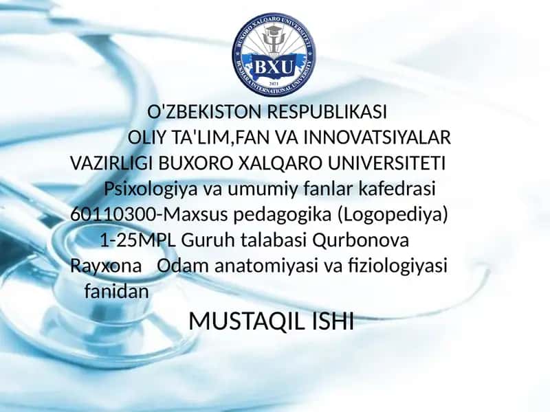 Immuntizimining markaziy va periferika ’zolari 1
