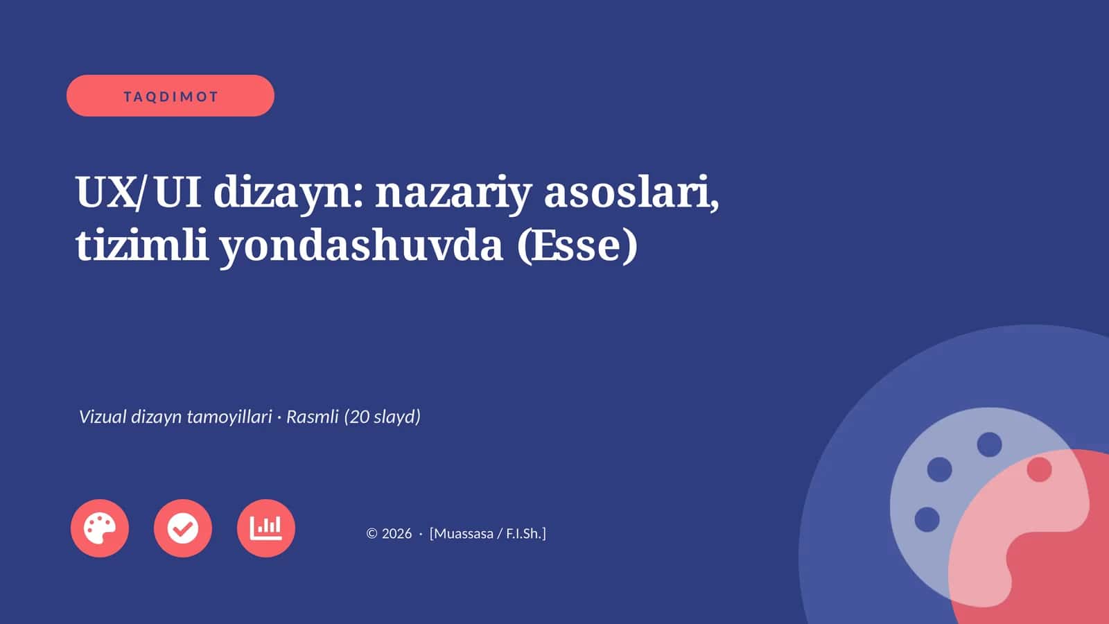 UX/UI dizayn: nazariy asoslari, tizimli yondashuvda (Esse) 1