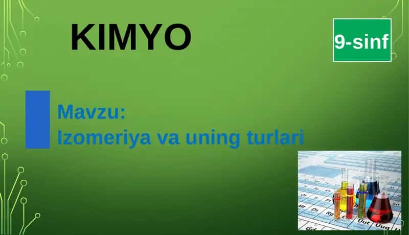 Izomeriya va uning turlari 1