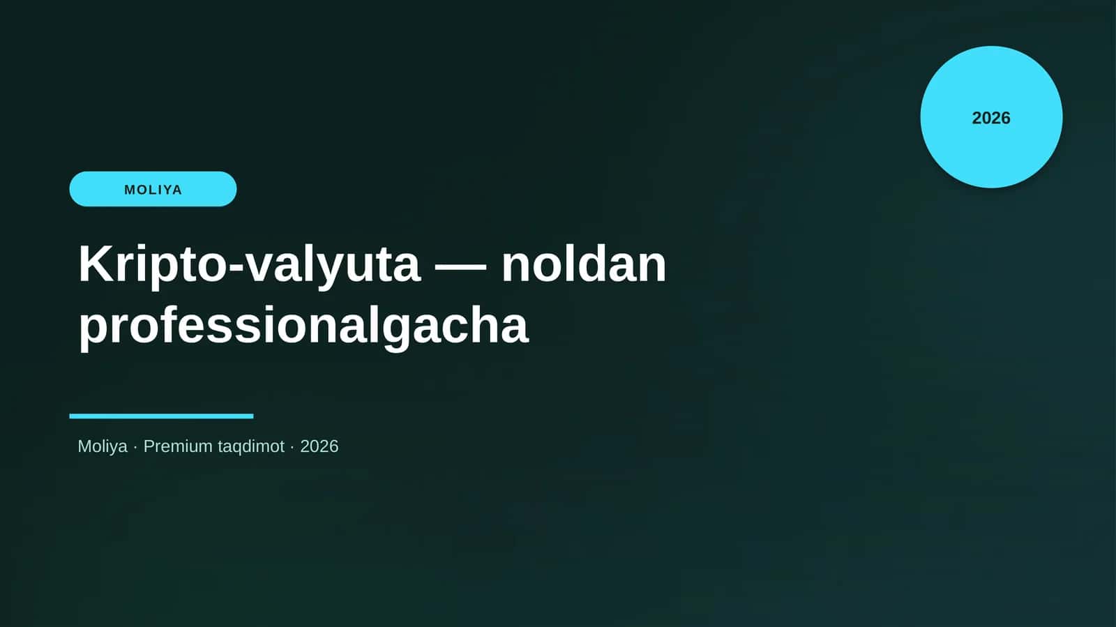 Kripto-valyuta — noldan professionalgacha 1