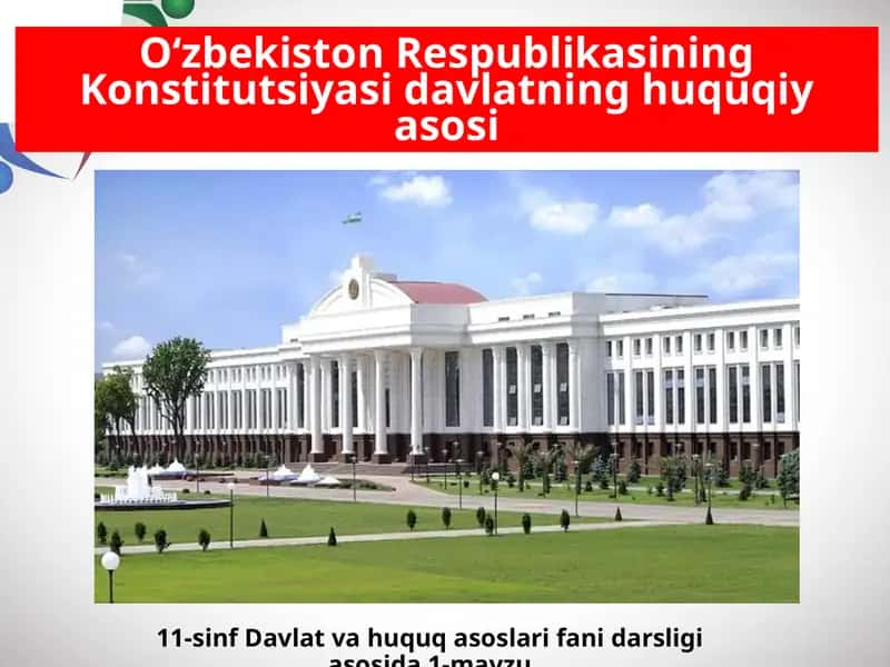 O‘zbekiston Respublikasining Konstitutsiyasi 1