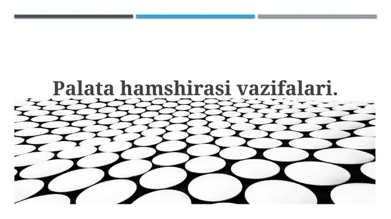 Palata hamshirasi vazifalari 1