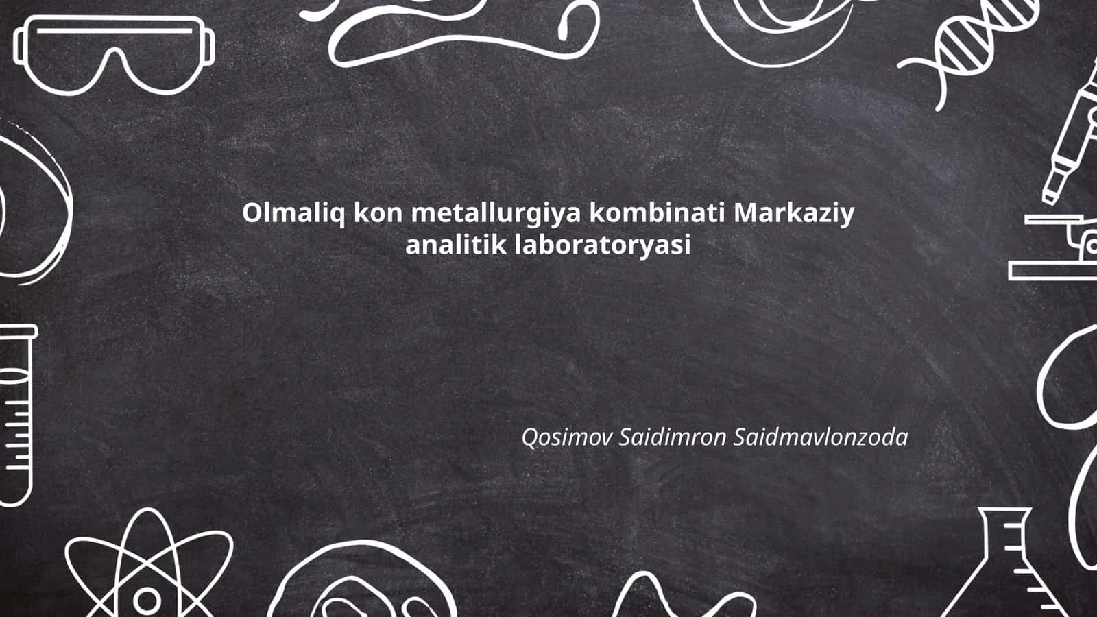 Kimyoviy tahlil jarayonlari 1