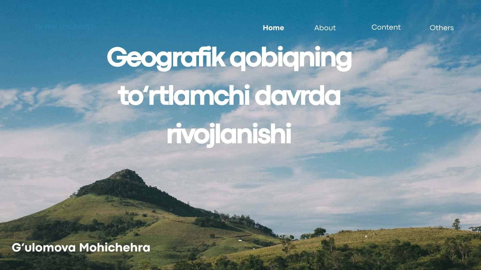 Geografik qobiqning to‘rtlamchi davrda rivojlanishi 1