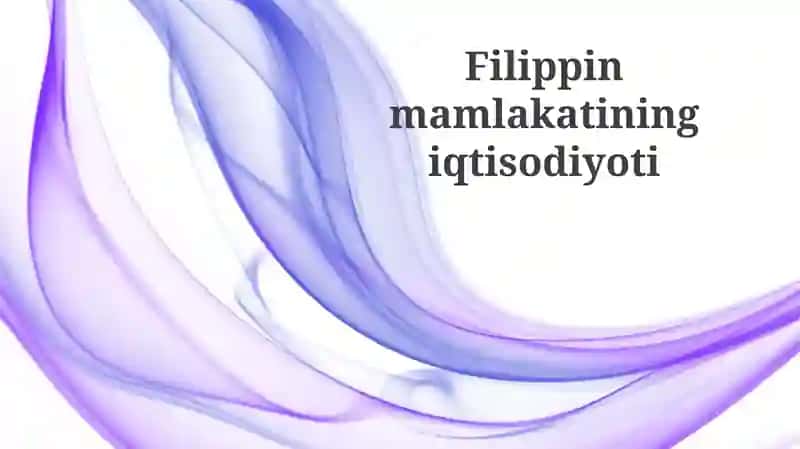 Filippinmamlakatining iqtisodiyoti