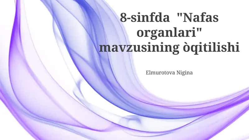 Nafas organlari 1