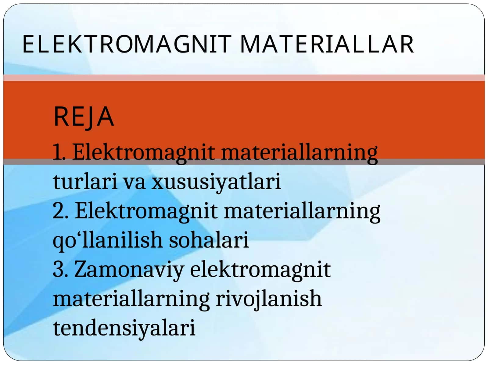 Elektromagnit materiallar 1
