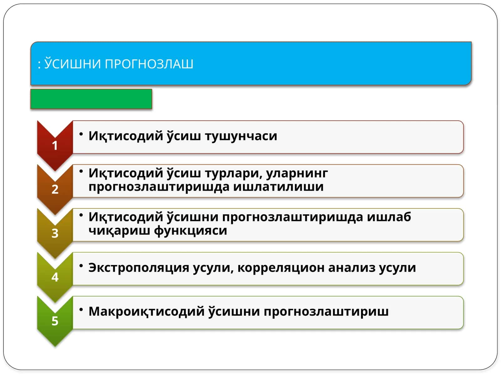 Иқтисодий ўсиш 1