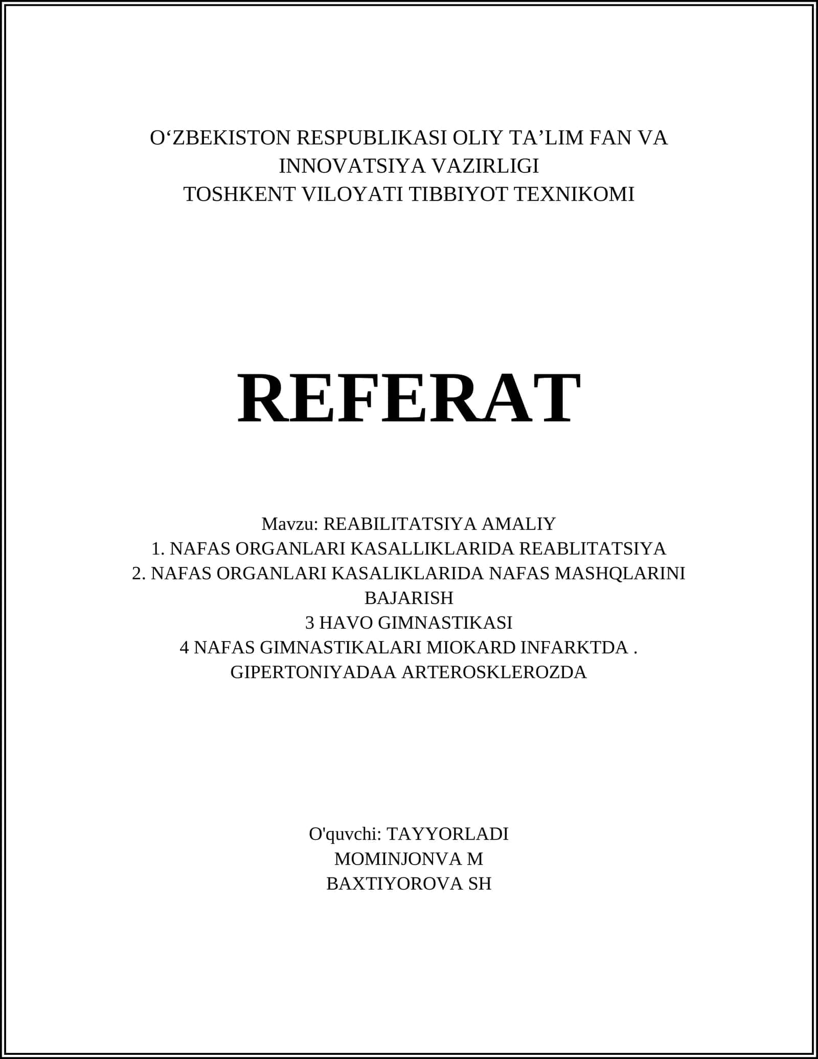 REABILITATSIYA AMALIY 1