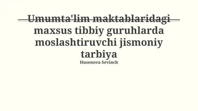 Jismoniy tarbiya 1