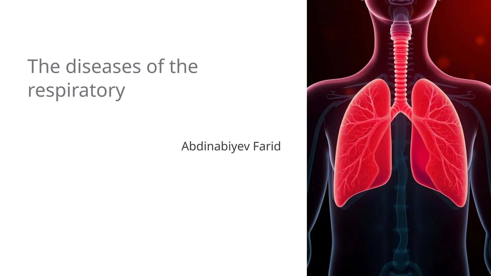Respiratory Diseases 1