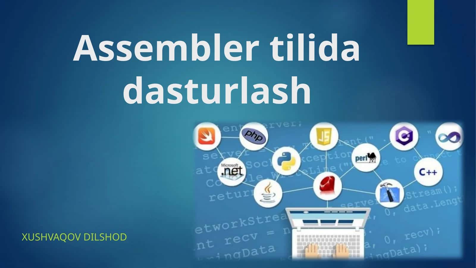 Assemblertilidadasturlash 1