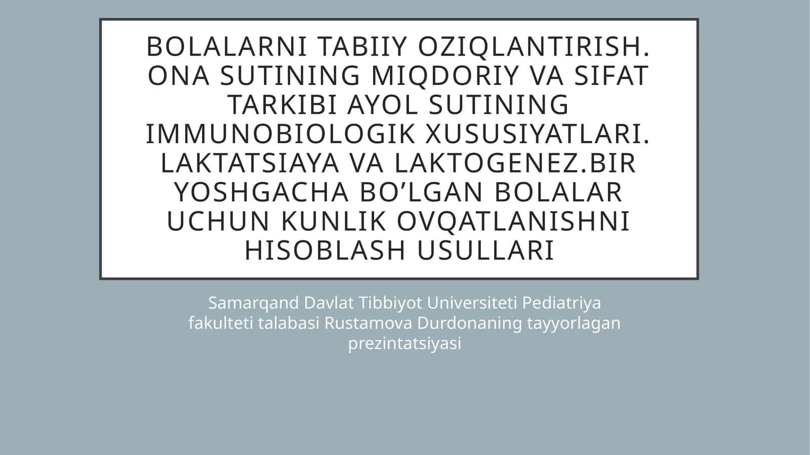 Bolalarni tabiiyoziqlantirish 1