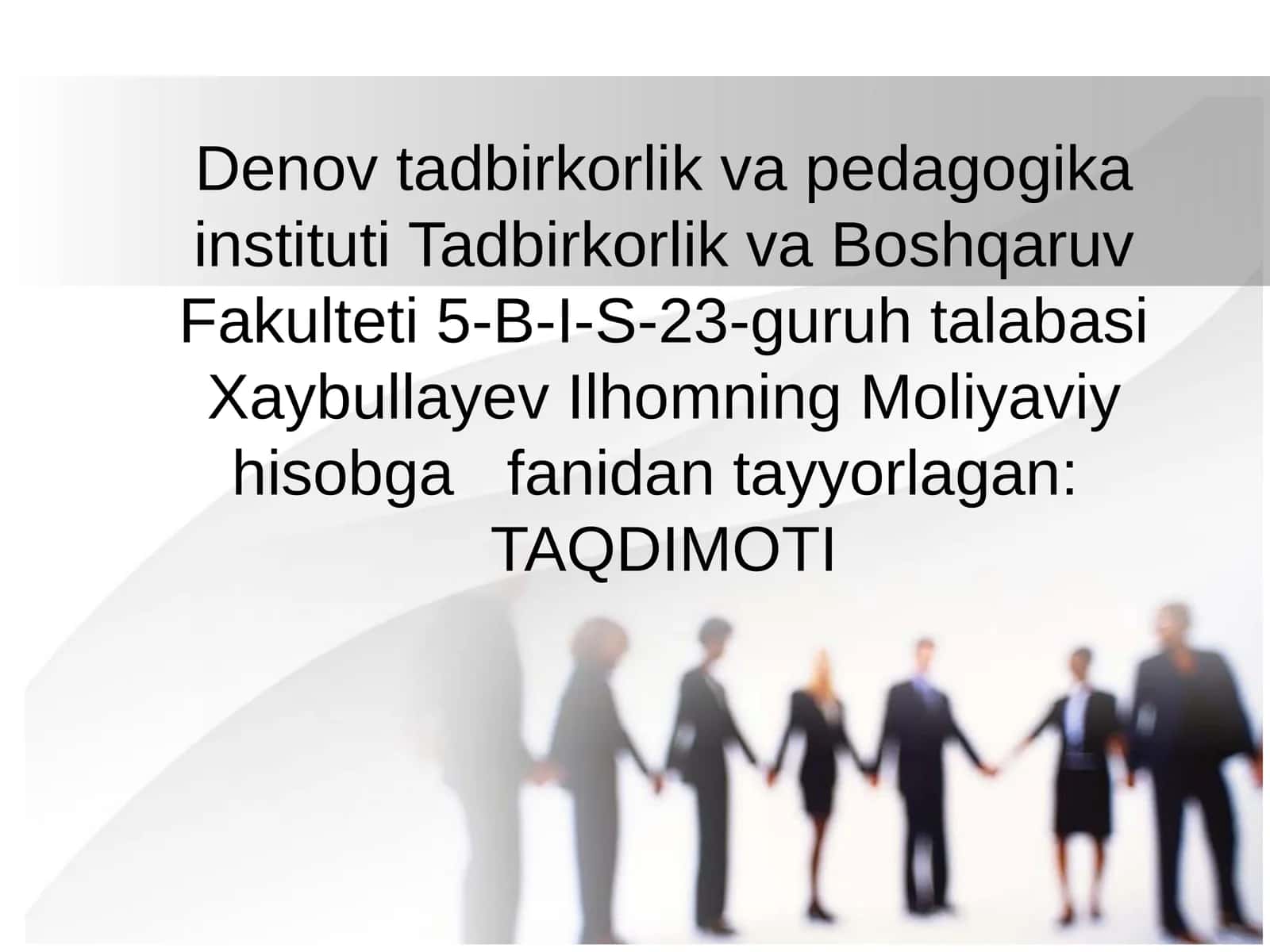 Pul mablag‘lari va valyuta operatsiyalari hisobi 1