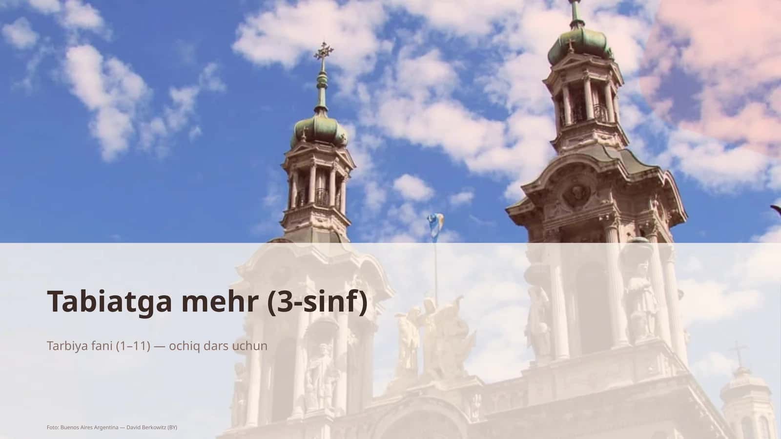 Tabiatga mehr (3-sinf) 1