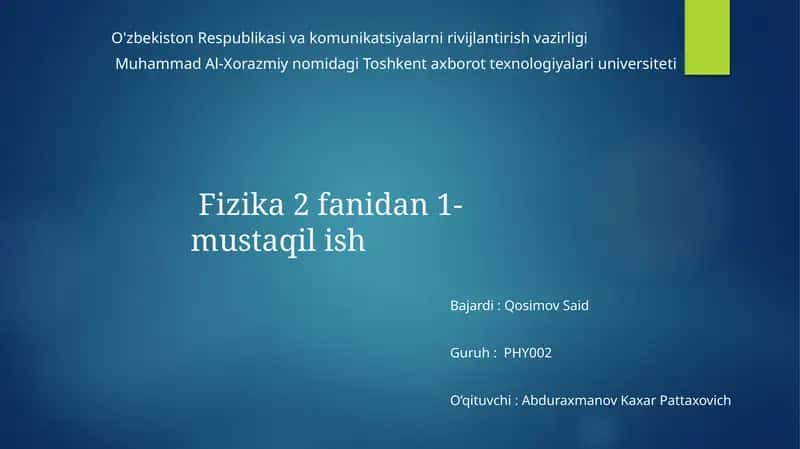 To‘lqin optikasi 1
