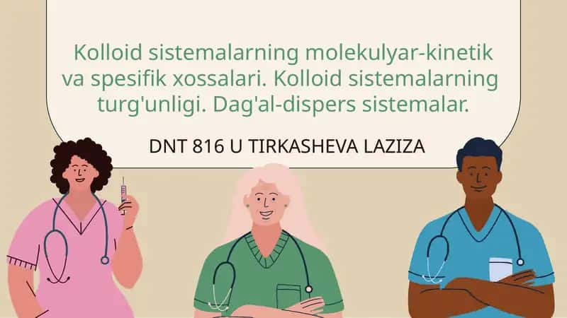 Kolloid Sistemalarda Molekulyar-Kinetik Jarayonlar 1