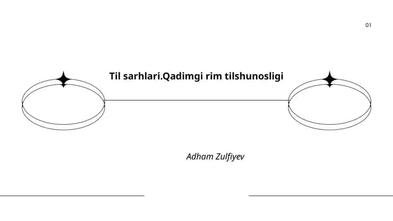 Qadimgi Rim tilshunosligi 1