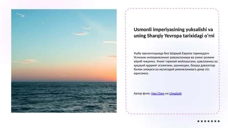 Usmonli imperiyasining yuksalishi va uning Sharqiy Yevropa tarixidagi o‘rni 1