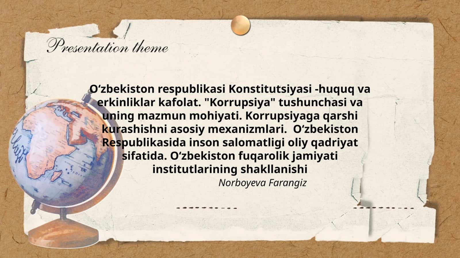 Oʻzbekiston respublikasi Konstitutsiyasi 1