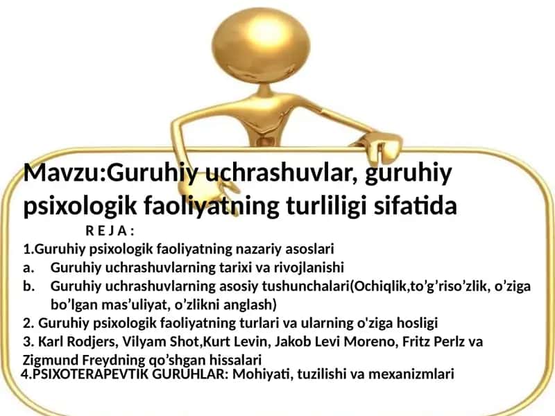 Guruhiy uchrashuvlar 1