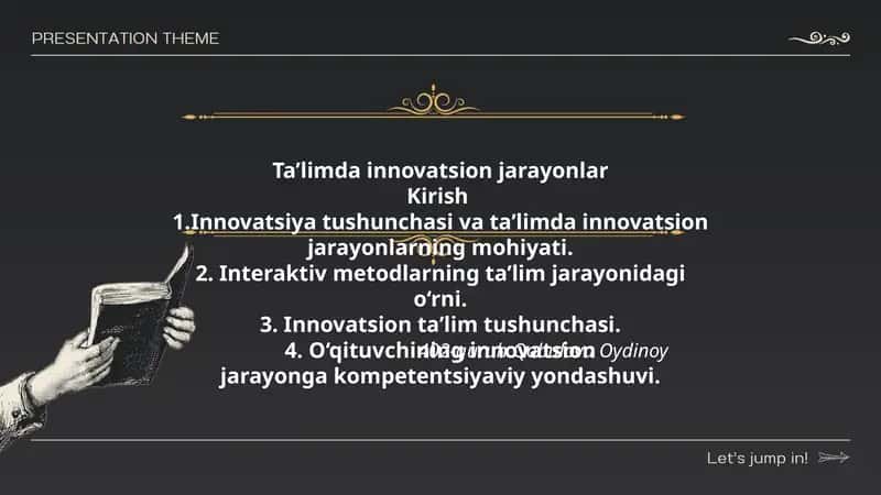 Ta’limda innovatsion jarayonlar 1