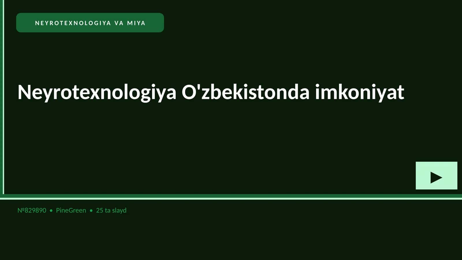 Neyrotexnologiya va Miya 1