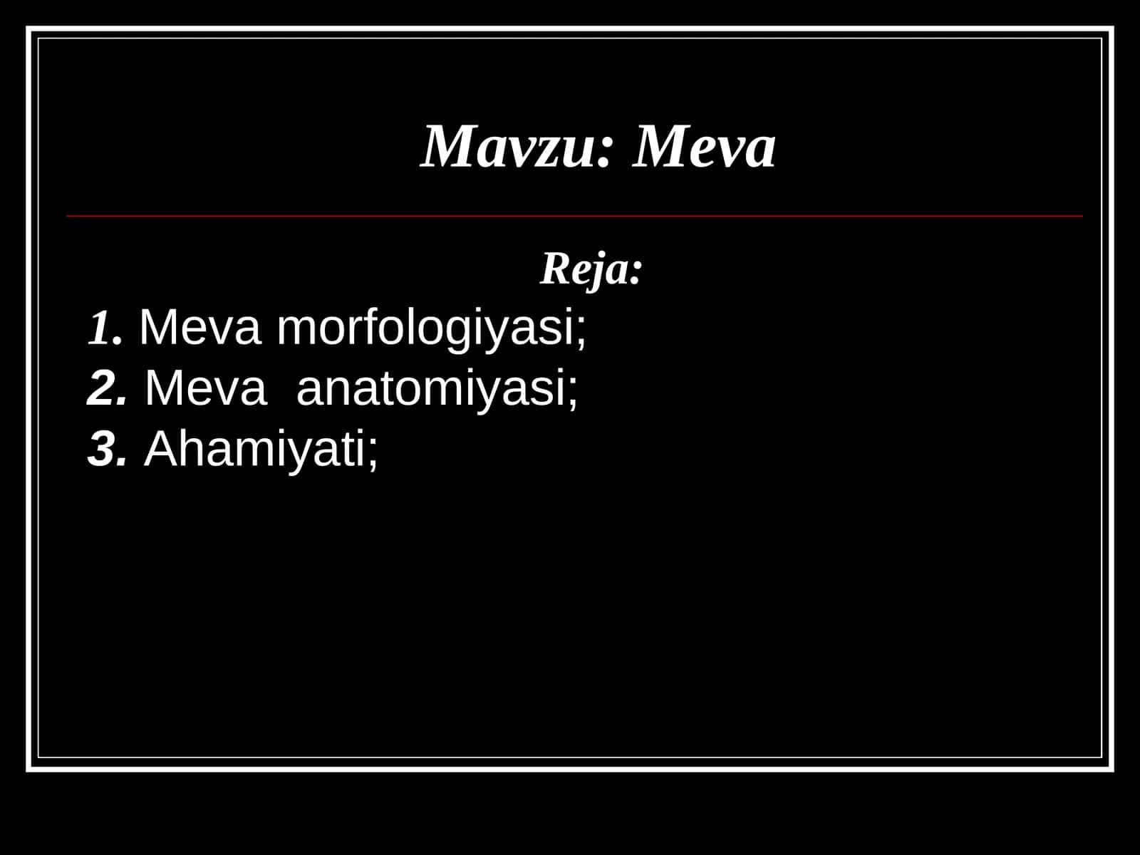Meva 1