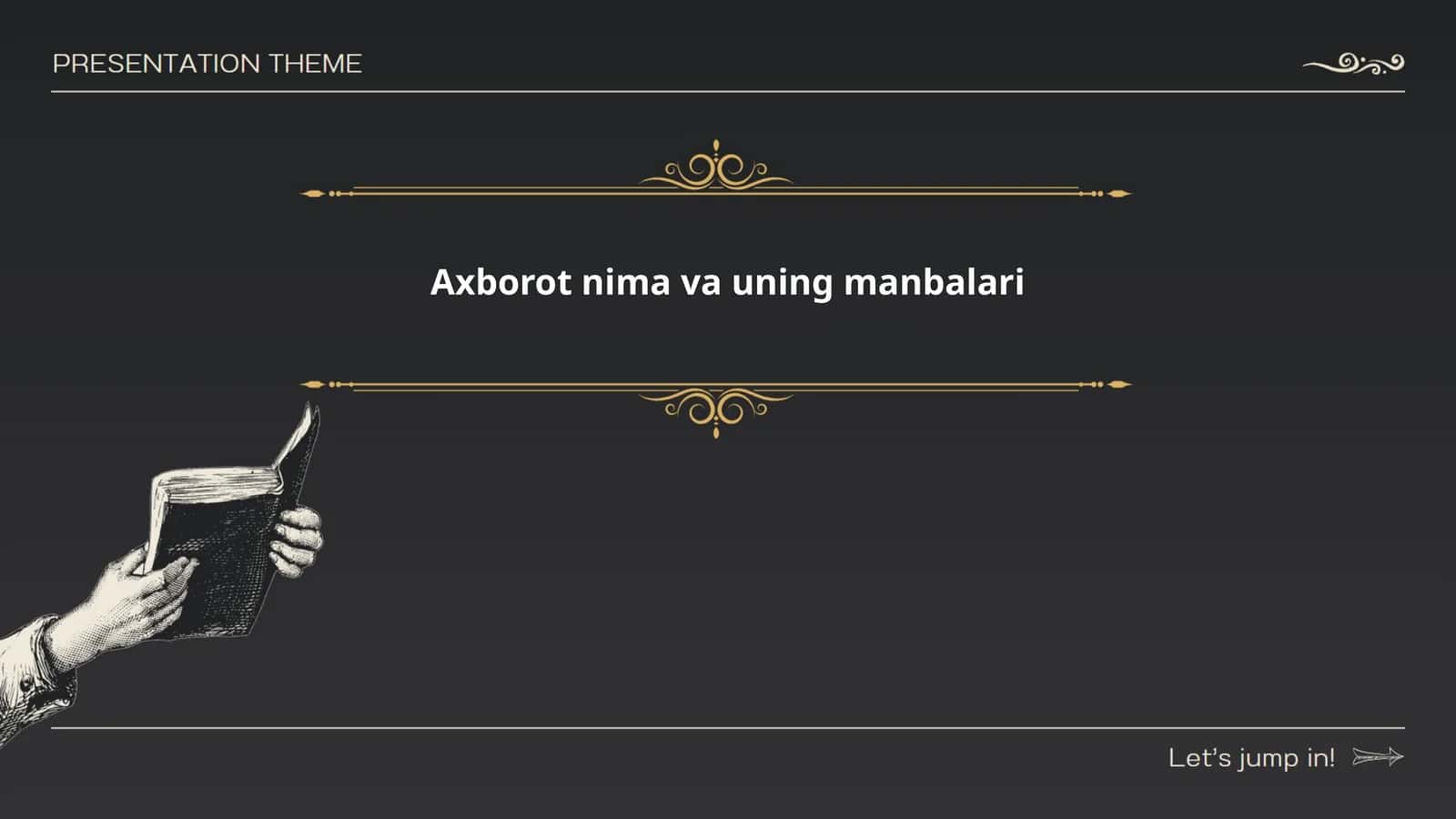 Axborot nima va uning manbalari 1