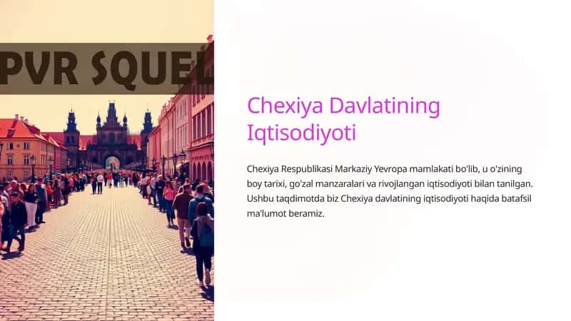 Chexiya Davlatining Iqtisodiyoti 1