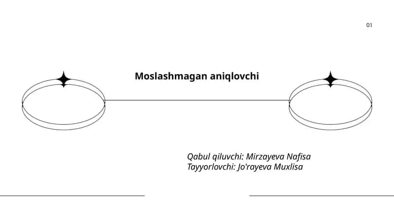 Moslashmagan aniqlovchi 1