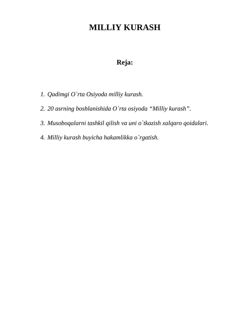 MILLIY KURASH 1