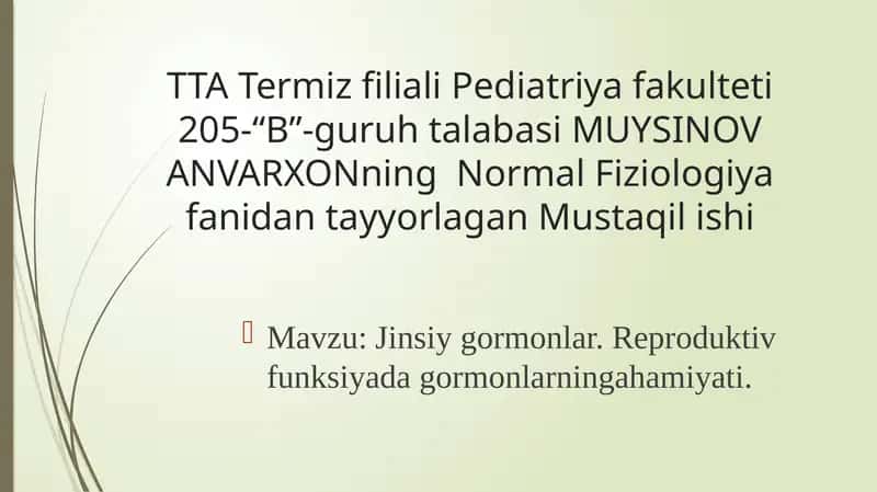 Normal Fiziologiya 1